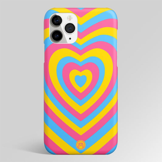 Y2K Pink Blue Heart Aesthetic Matte Case Phone Cover