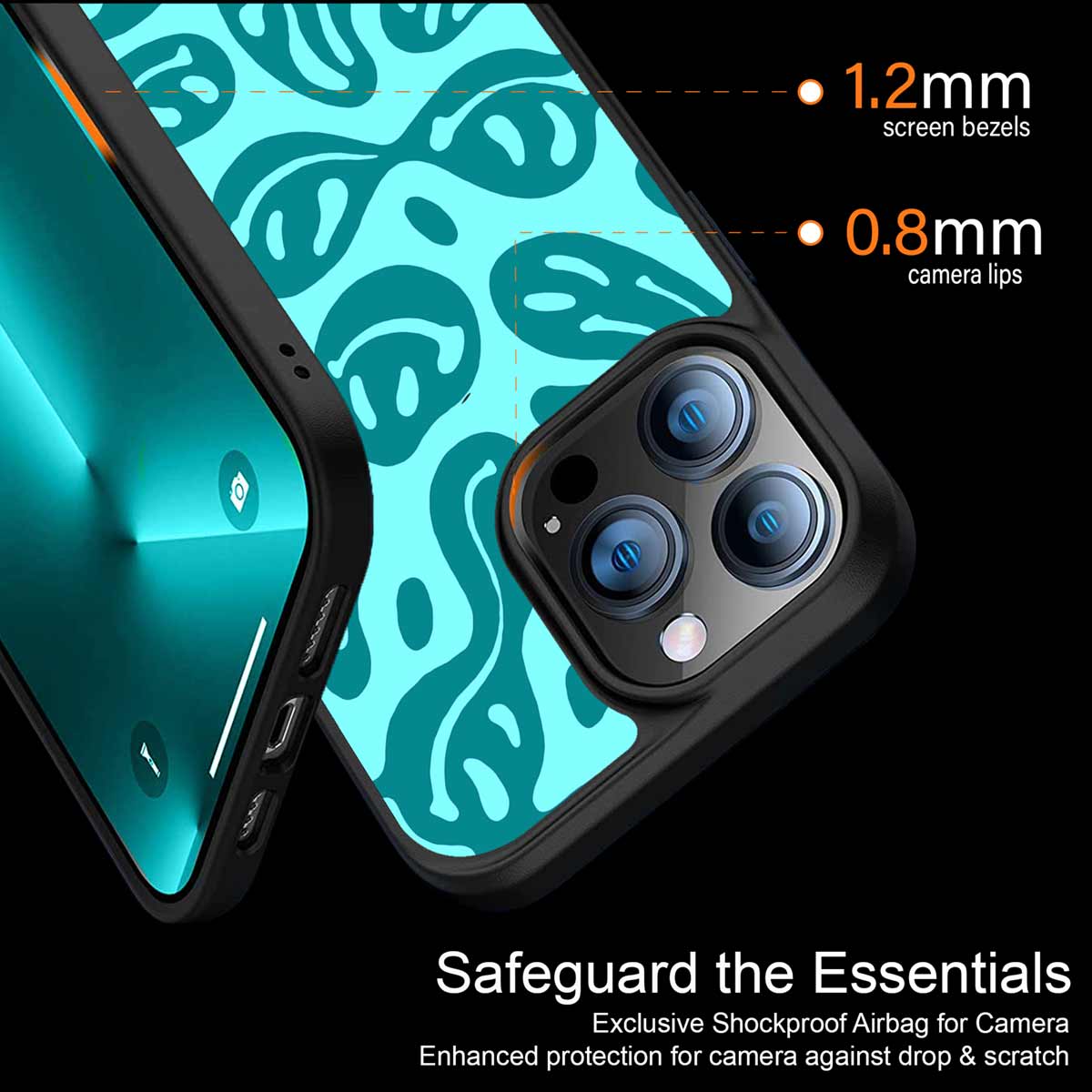 Acid Smiles Turquoise Edition Phone Cover | MagSafe Case