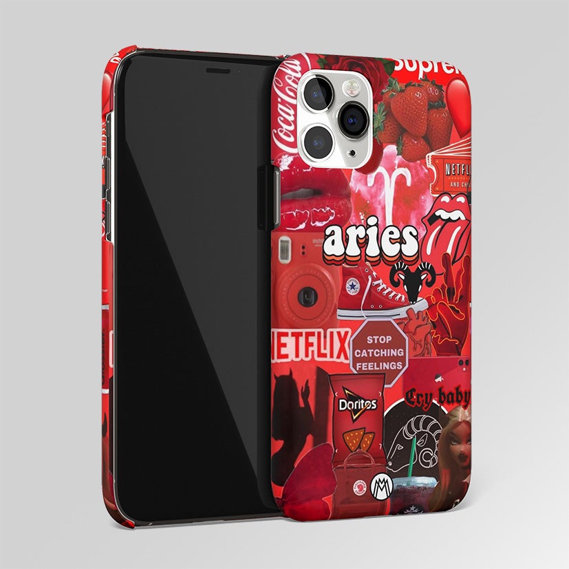 Aries Aesthetic Collage Matte Case Phone Cover