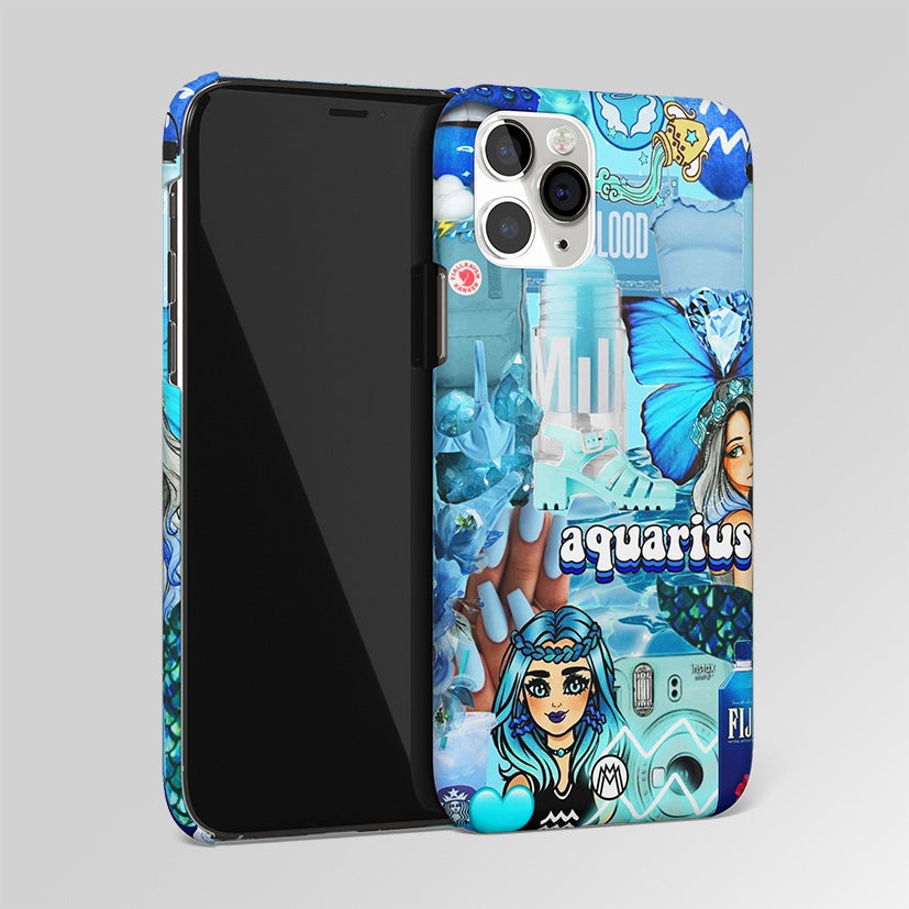 Aquarius Aesthetic Collage Matte Case Phone Cover