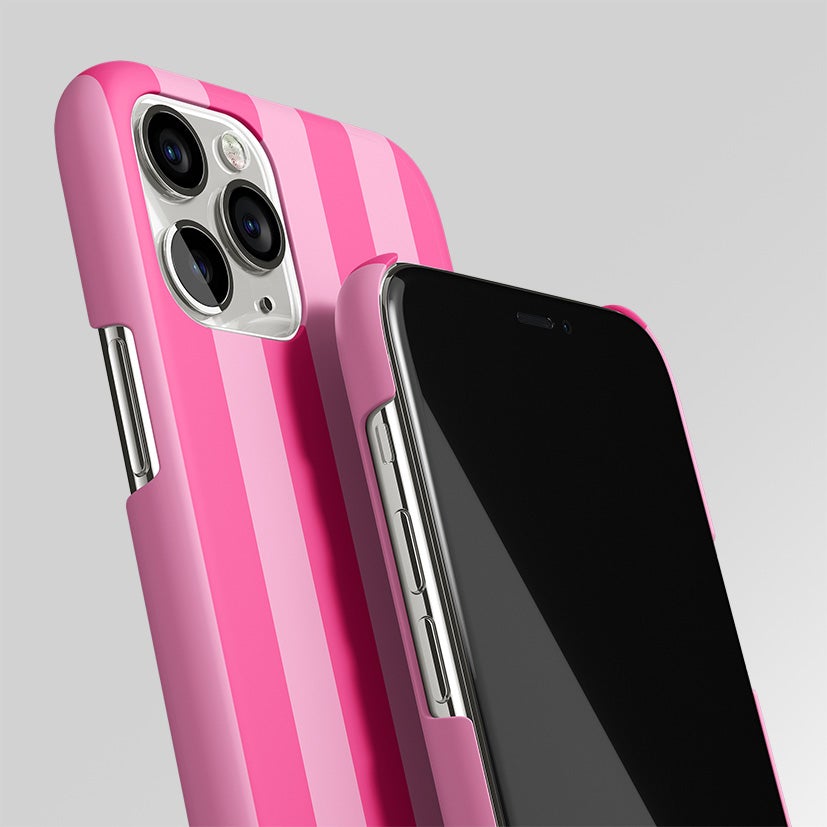 Blush Pink Stripes Matte Case Phone Cover