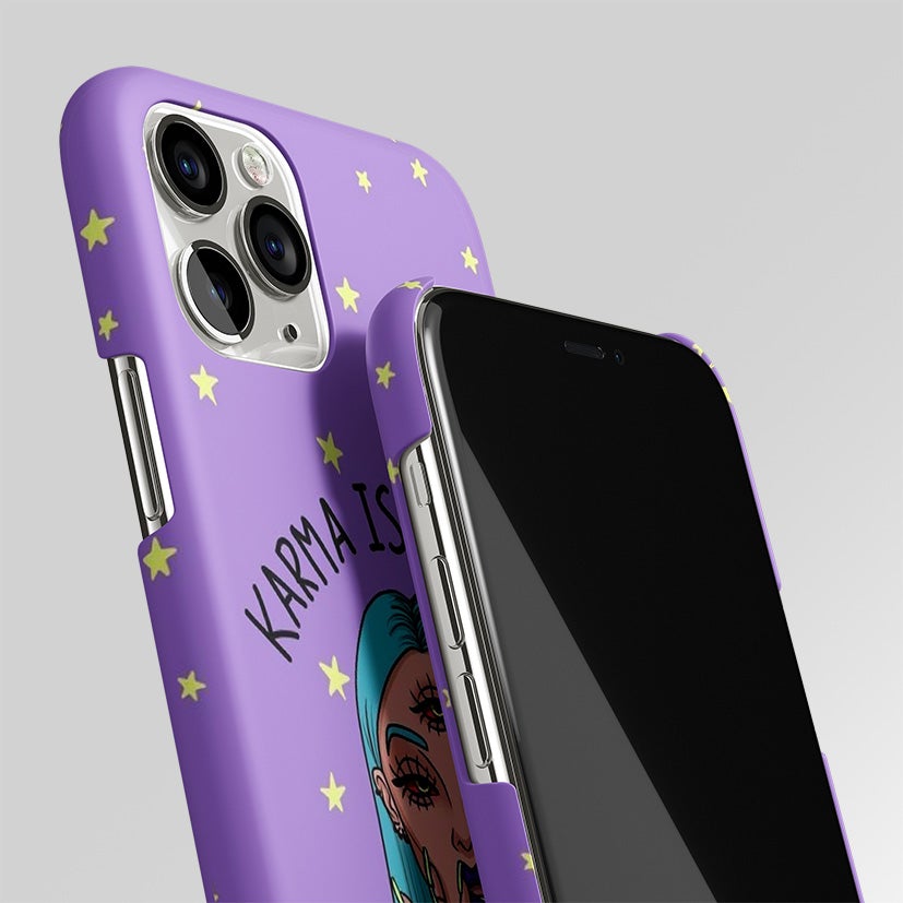 Karma Is A B*tch Aesthetic Matte Case Phone Cover