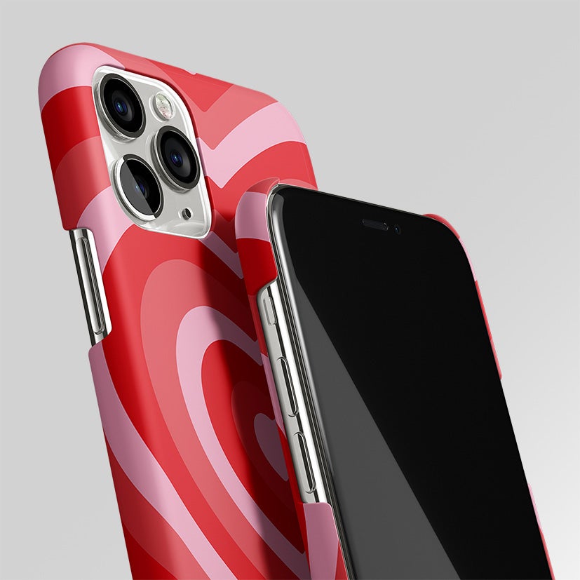 Y2K Red Heart Aesthetic Matte Case Phone Cover