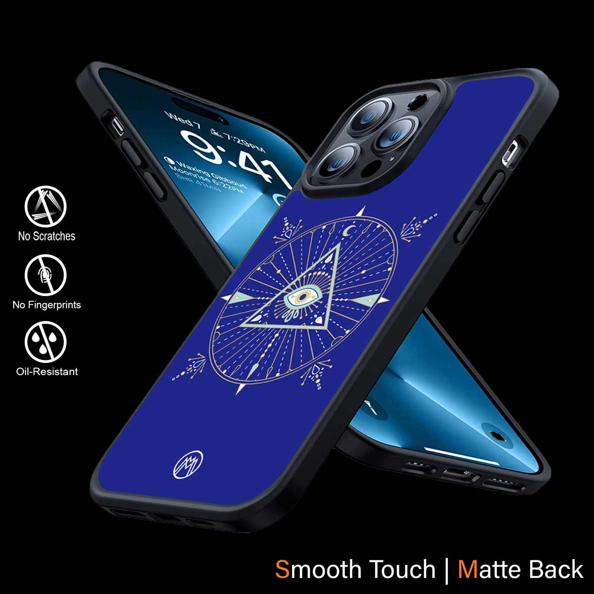 Evil Eye Mandala Blue Phone Cover | MagSafe Case