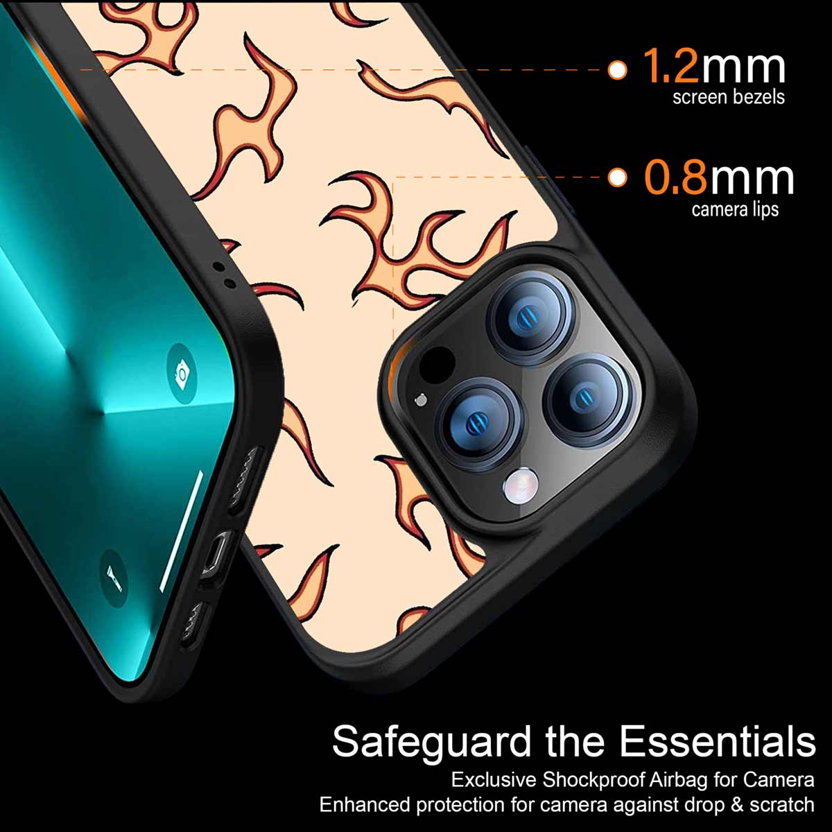 Lil Flames On Light Phone Cover | MagSafe Case