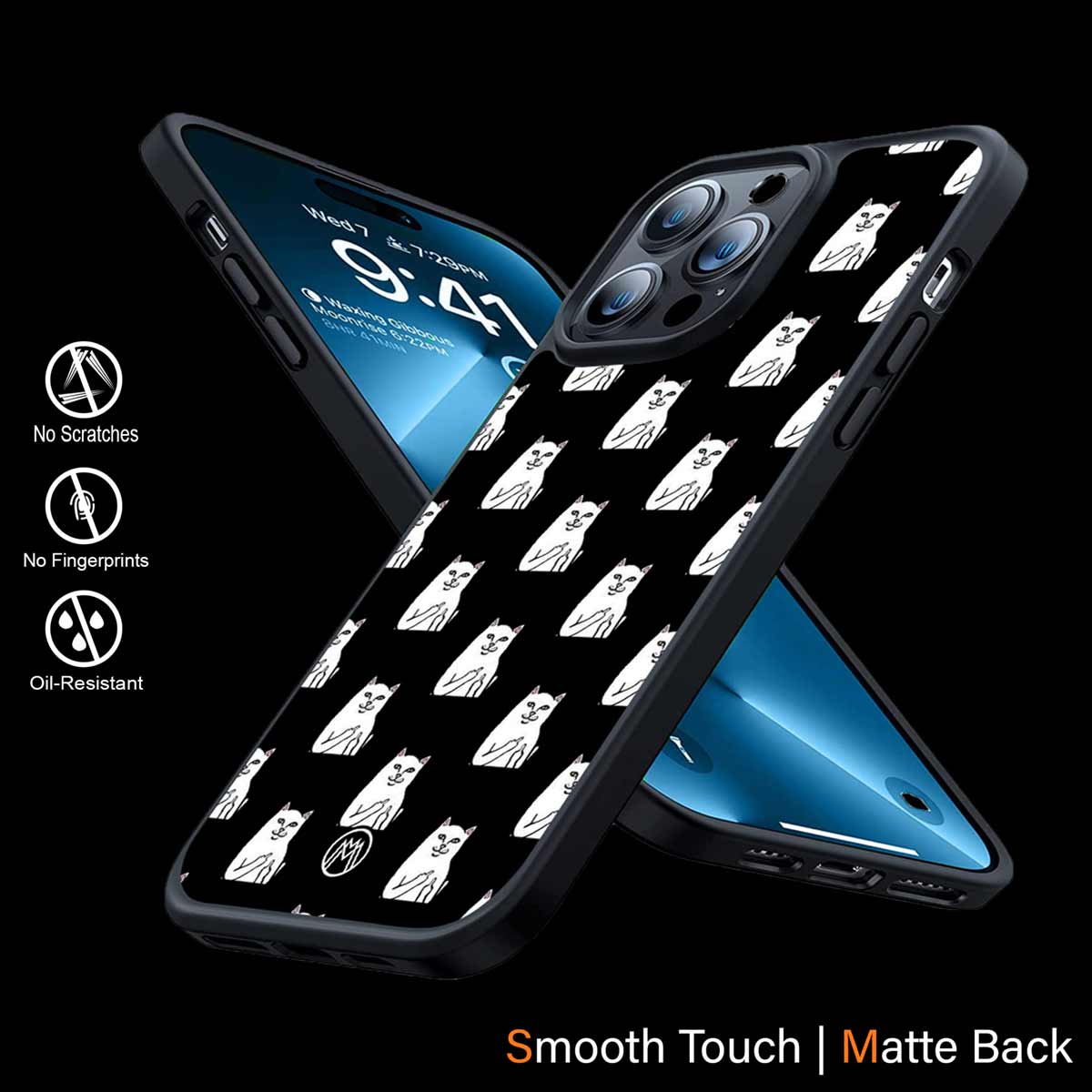 Middle Finger Cat Meme Phone Cover | MagSafe Case
