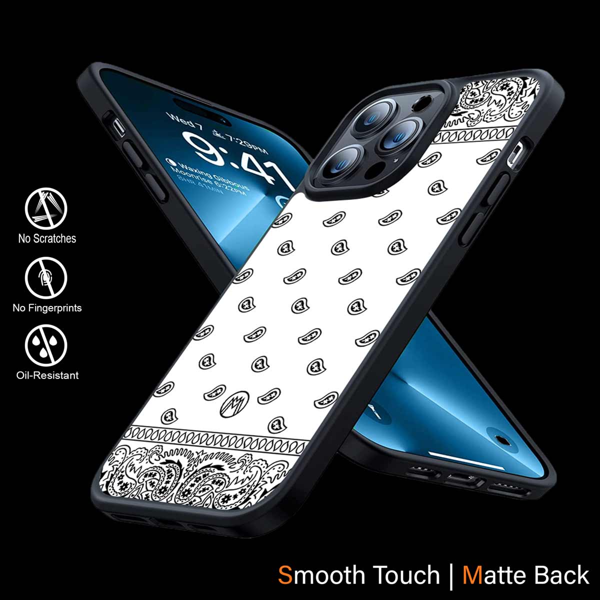 Paisley White Phone Cover | MagSafe Case