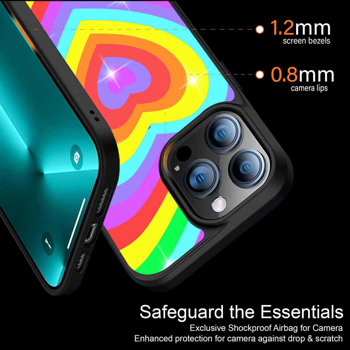Rainbow Y2K Hearts Aesthetic Phone Cover | MagSafe Case