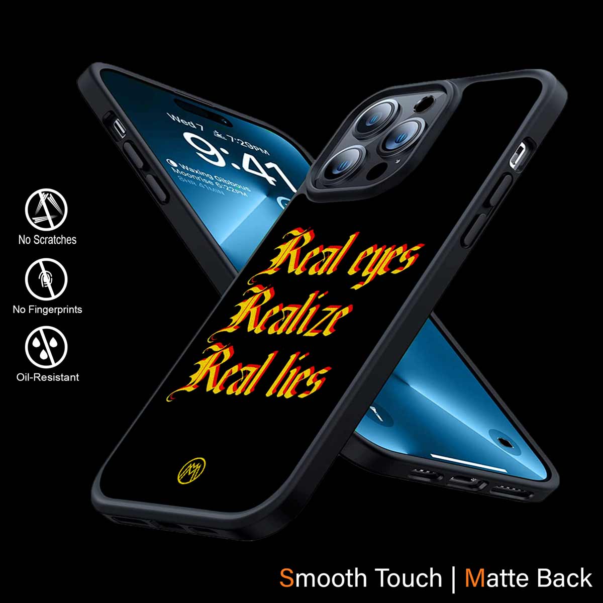Real Eyes Realize Real Lies Quote Phone Cover | MagSafe Case