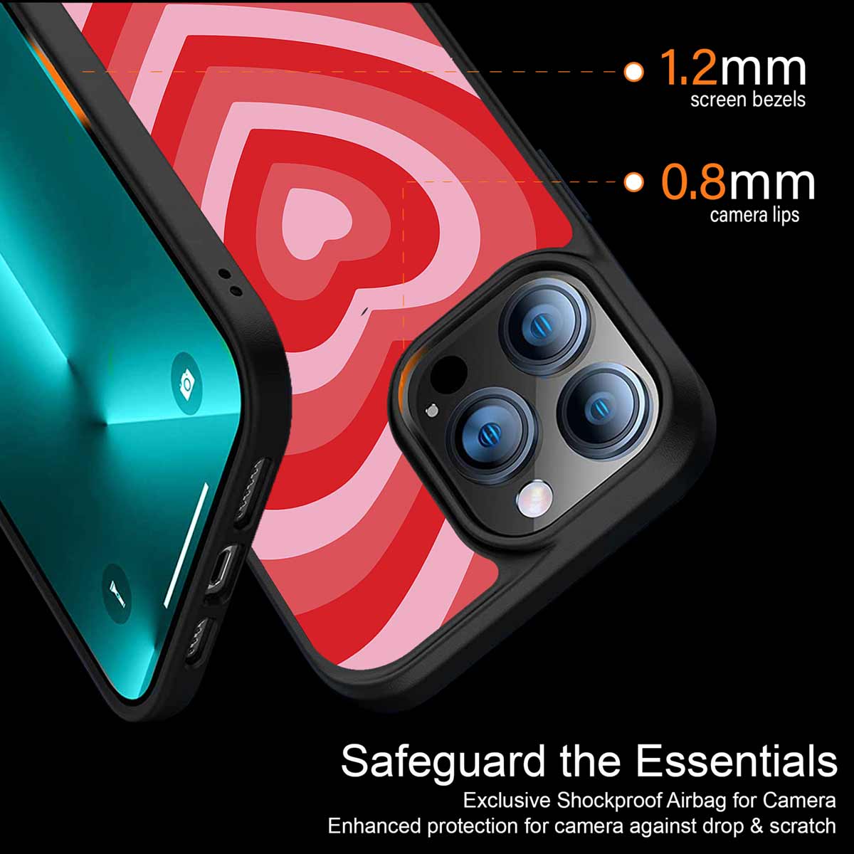Y2K Red Hearts Aesthetic Phone Cover | MagSafe Case