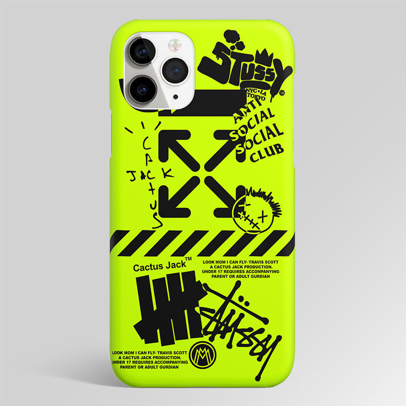 Neon Travis Scott X Anti Social Social Club Matte Case Phone Cover