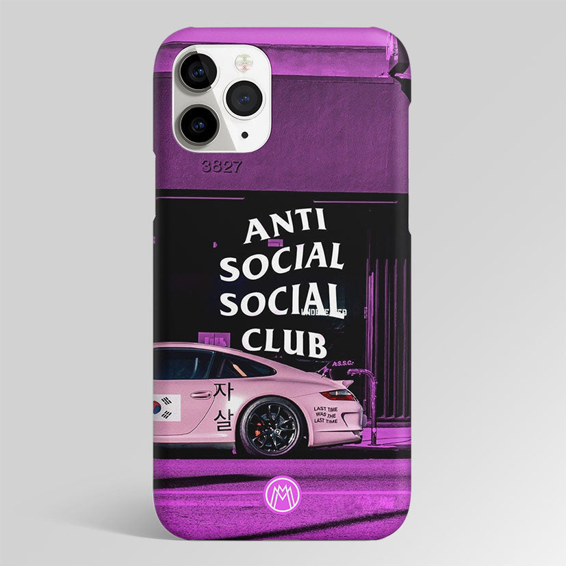 Anti Social Social Club Magenta Back Cover Phone Case Mymerchandize