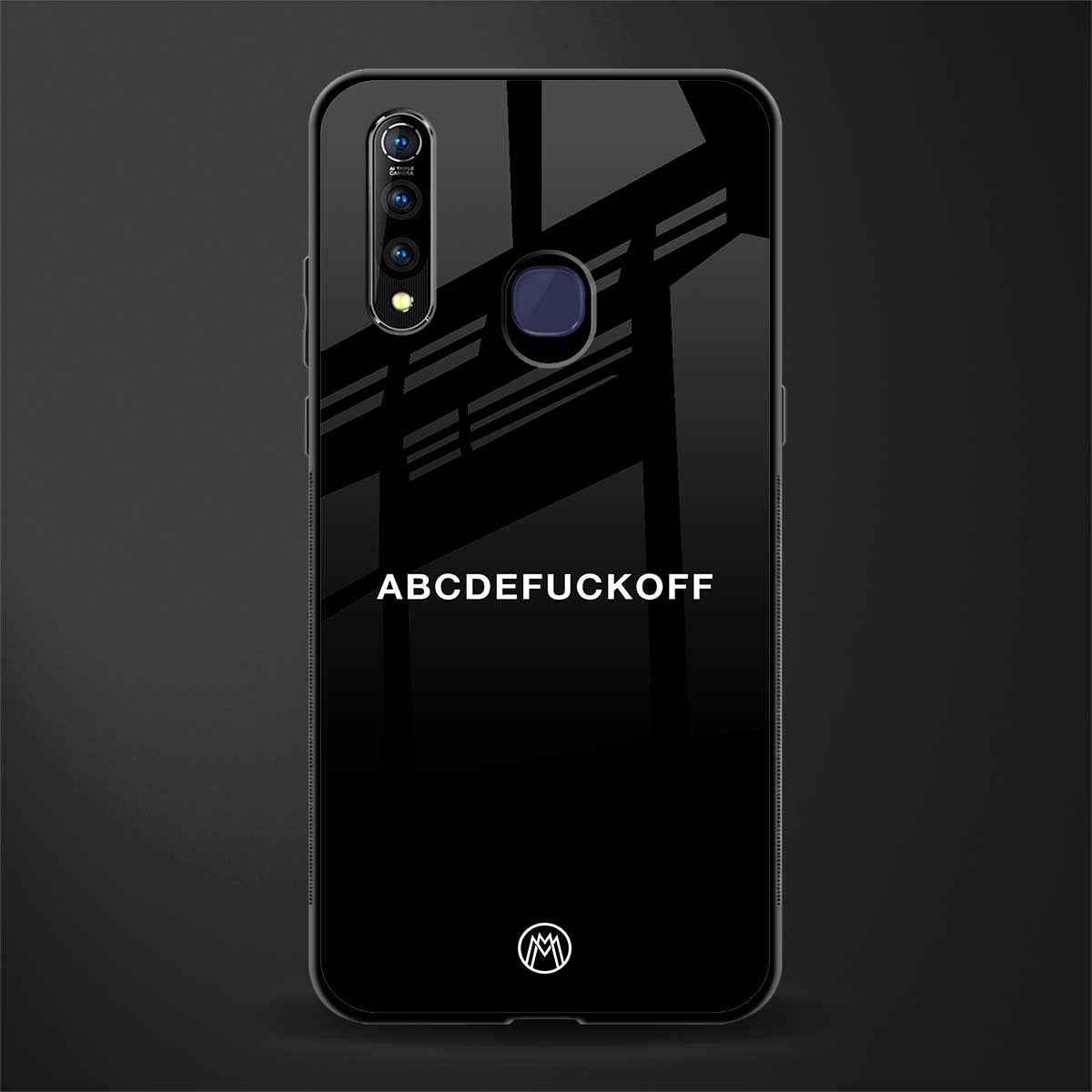 abcdefuckoff glass case for vivo z1 pro image