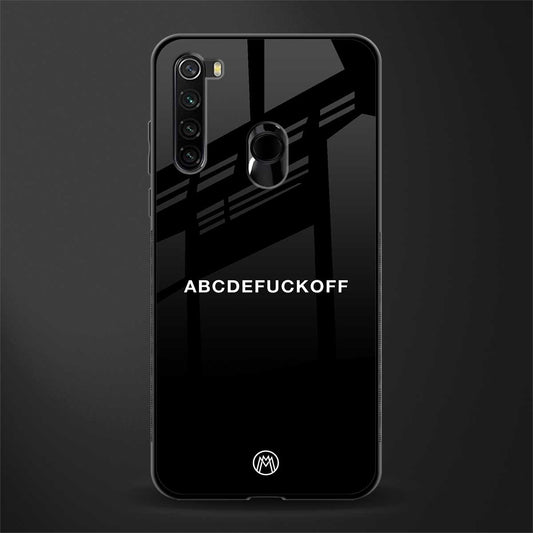 abcdefuckoff glass case for redmi note 8 image