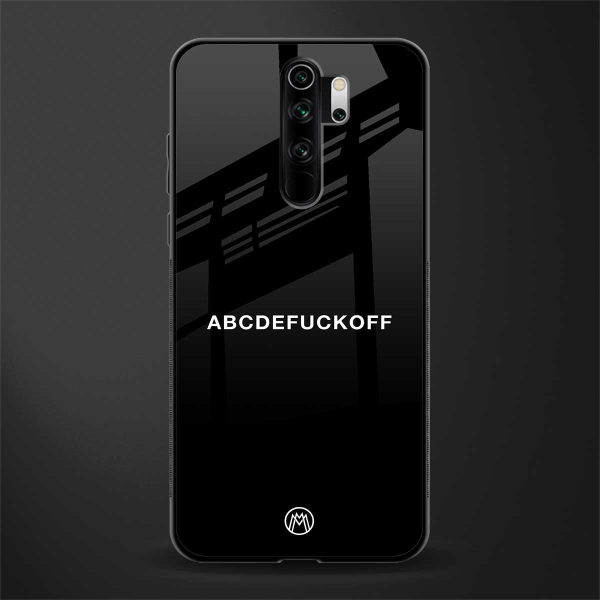 abcdefuckoff glass case for redmi note 8 pro image