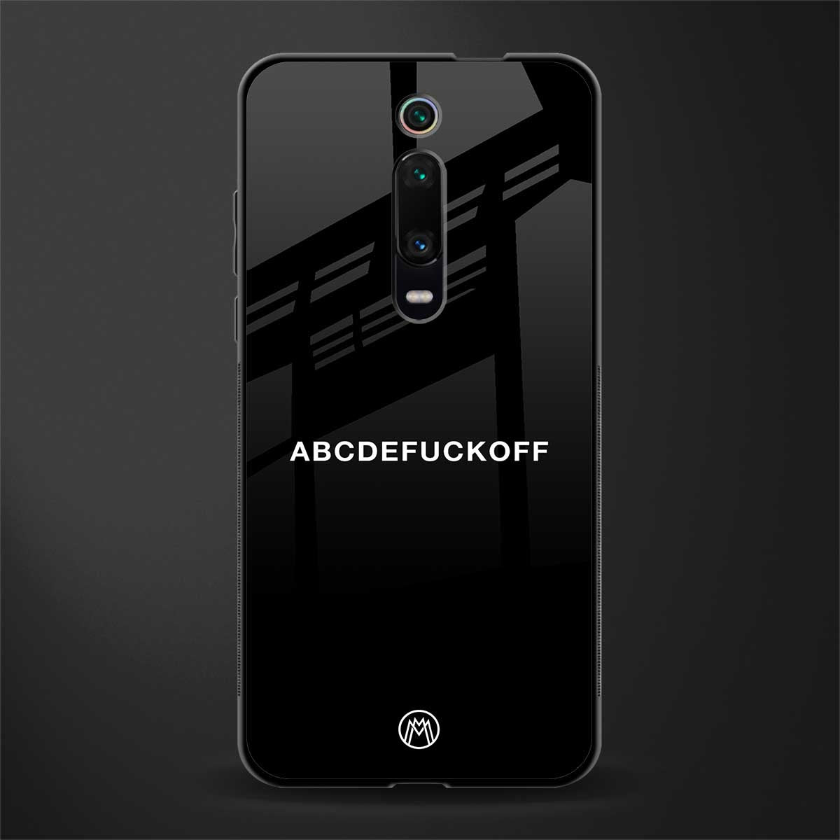 abcdefuckoff glass case for redmi k20 image
