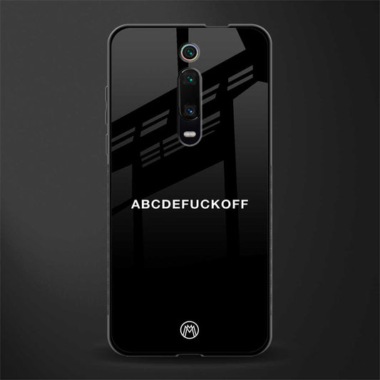 abcdefuckoff glass case for redmi k20 image