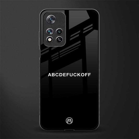 abcdefuckoff glass case for xiaomi 11i 5g image