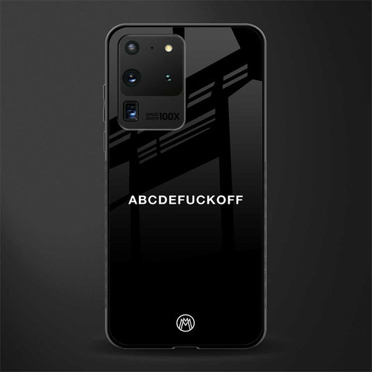abcdefuckoff glass case for samsung galaxy s20 ultra image