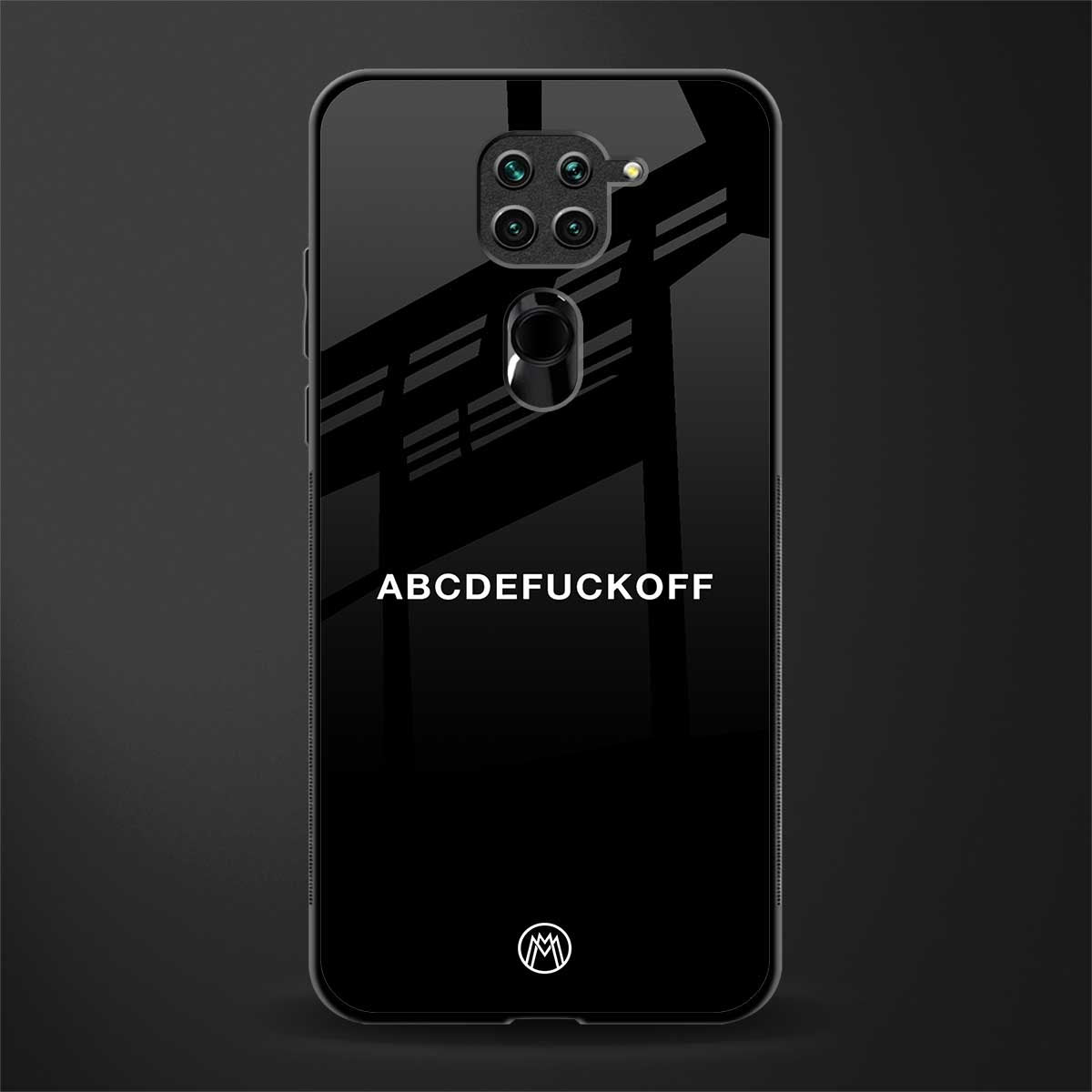 abcdefuckoff glass case for redmi note 9 image
