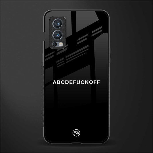 abcdefuckoff glass case for oneplus nord 2 5g image
