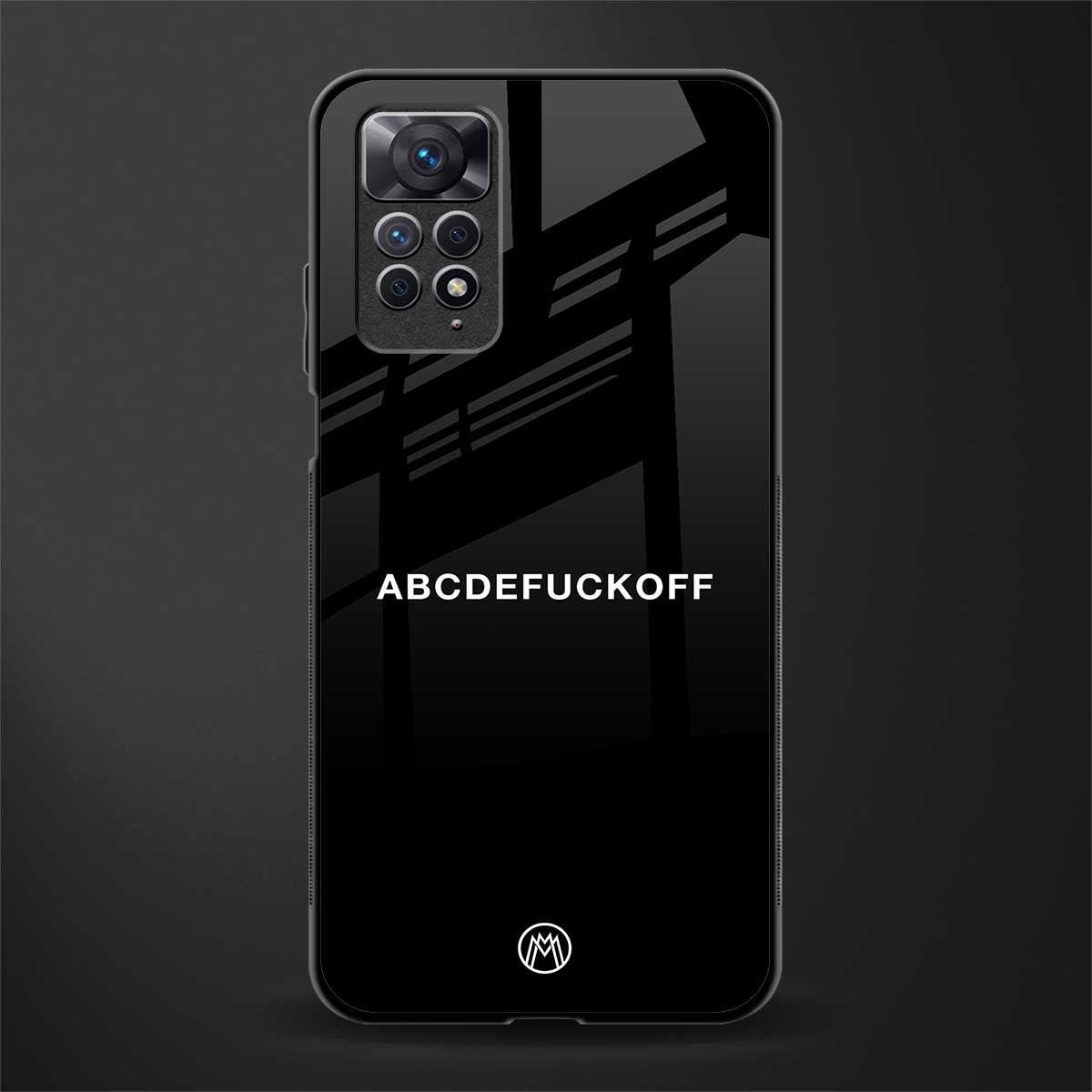 abcdefuckoff glass case for redmi note 11 image