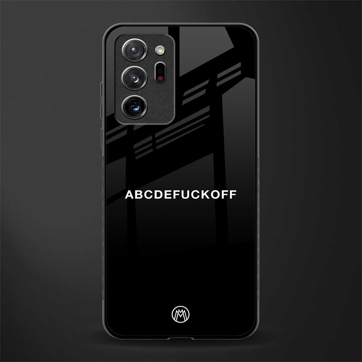 abcdefuckoff glass case for samsung galaxy note 20 ultra 5g image