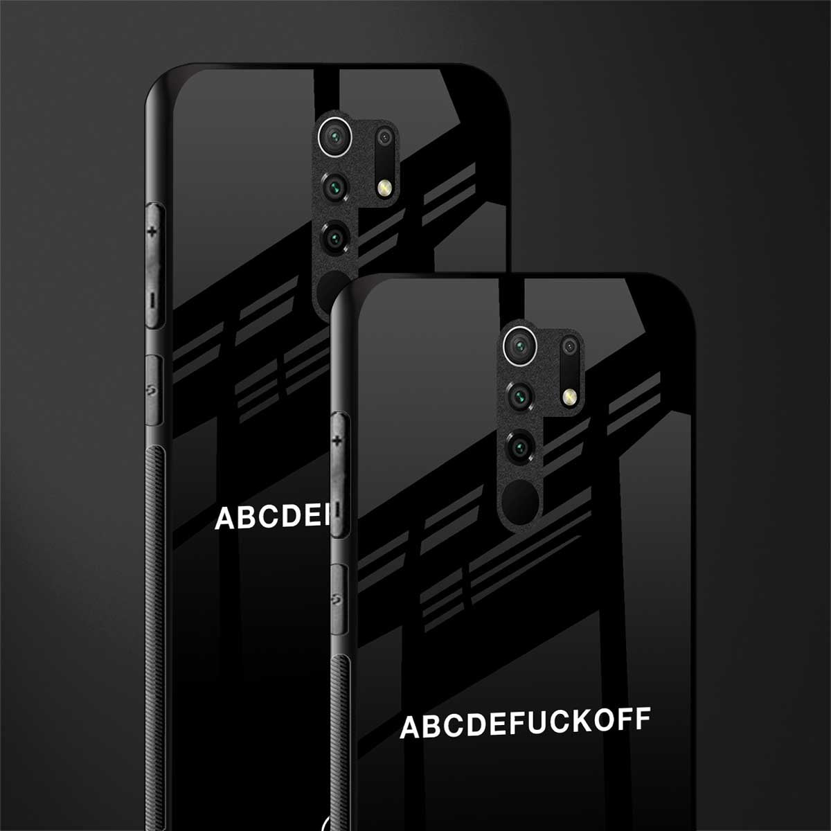 abcdefuckoff glass case for redmi 9 prime image-2