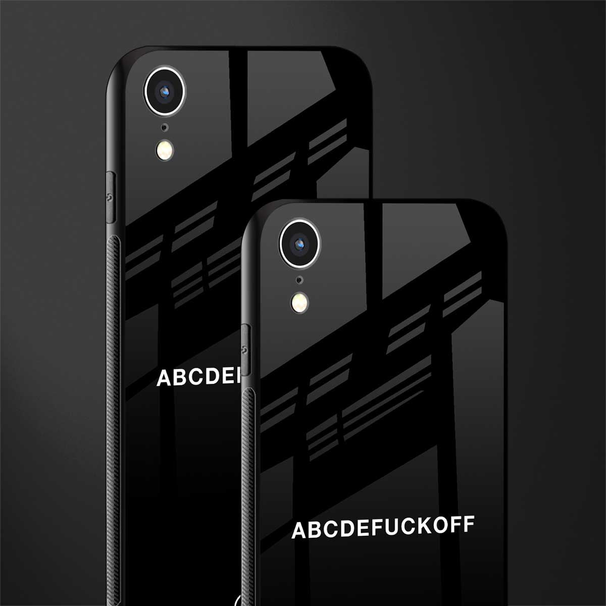 abcdefuckoff glass case for iphone xr image-2