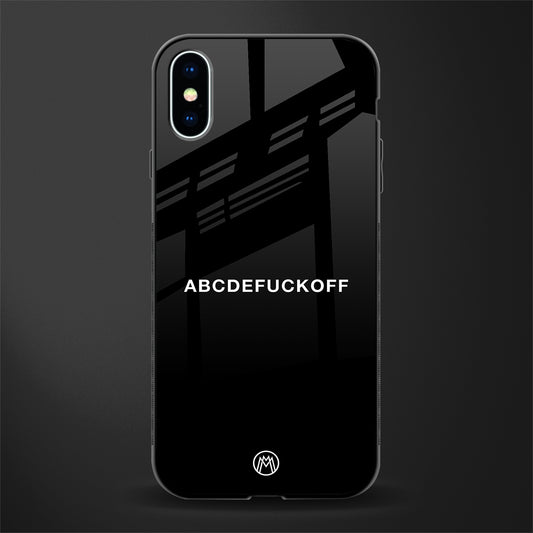 abcdefuckoff glass case for iphone x image