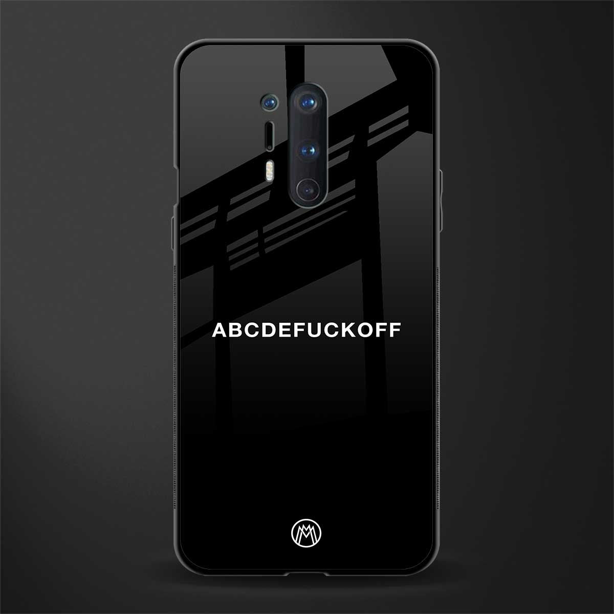 abcdefuckoff glass case for oneplus 8 pro image