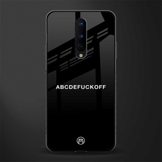 abcdefuckoff glass case for oneplus 8 image
