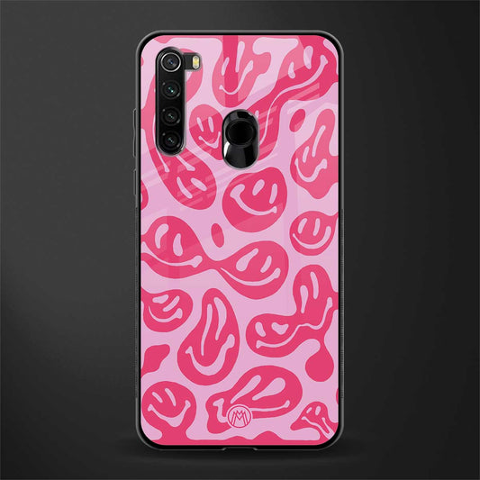 acid smiles bubblegum pink edition glass case for redmi note 8 image