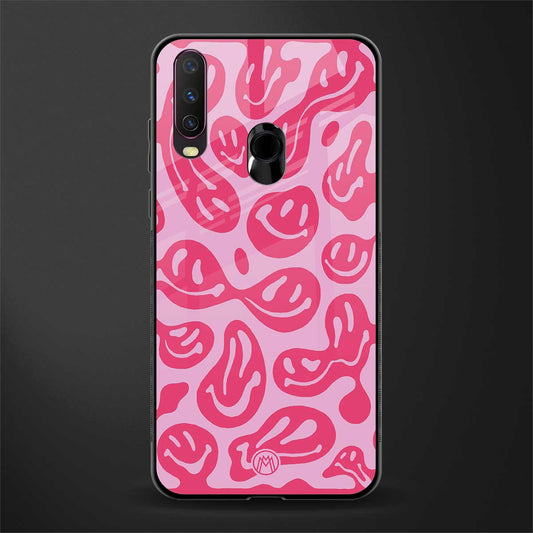 acid smiles bubblegum pink edition glass case for vivo y15 image