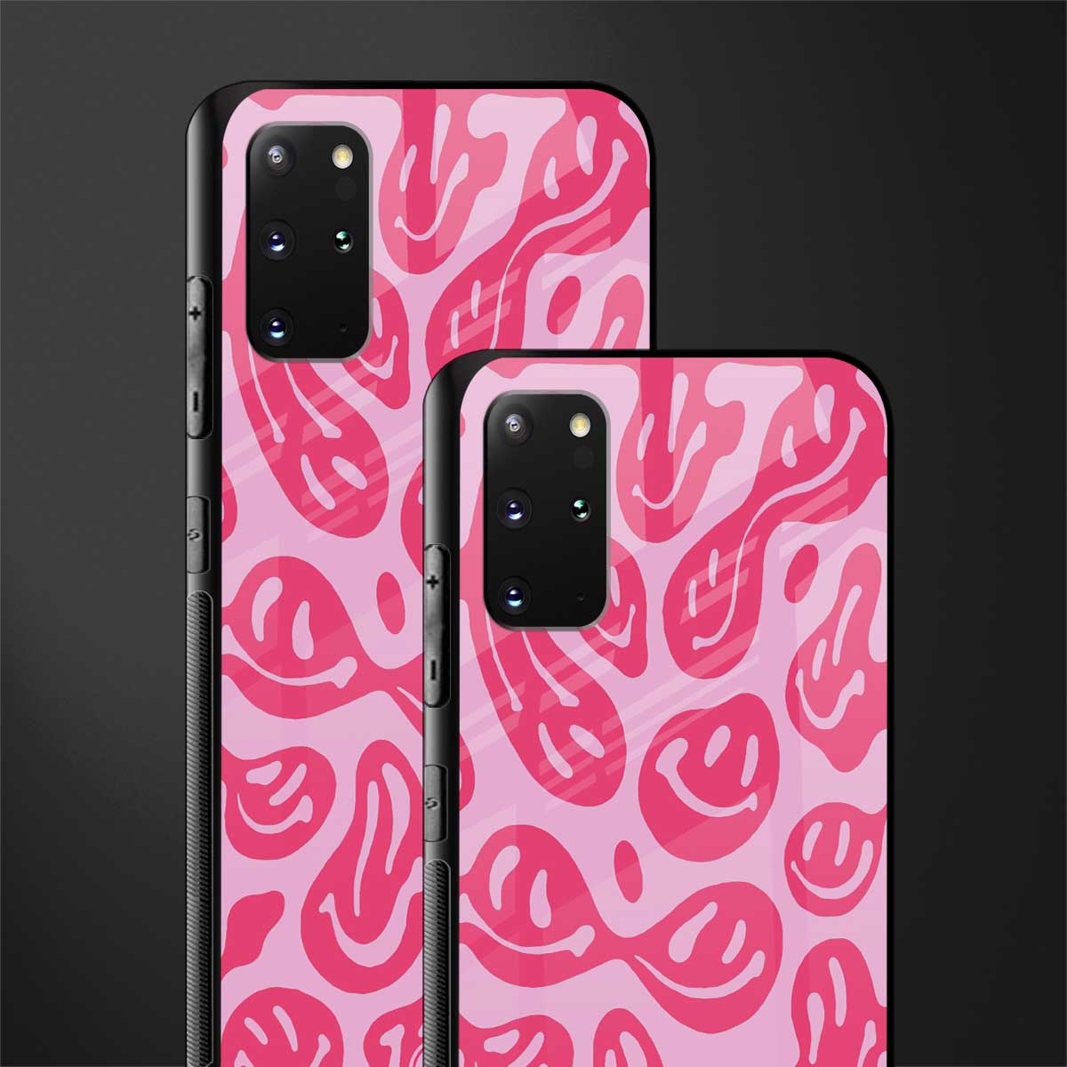 acid smiles bubblegum pink edition glass case for samsung galaxy s20 plus image-2