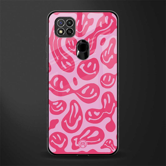 acid smiles bubblegum pink edition glass case for redmi 9 activ image
