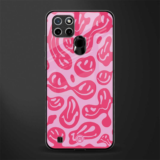 acid smiles bubblegum pink edition glass case for realme c25y image