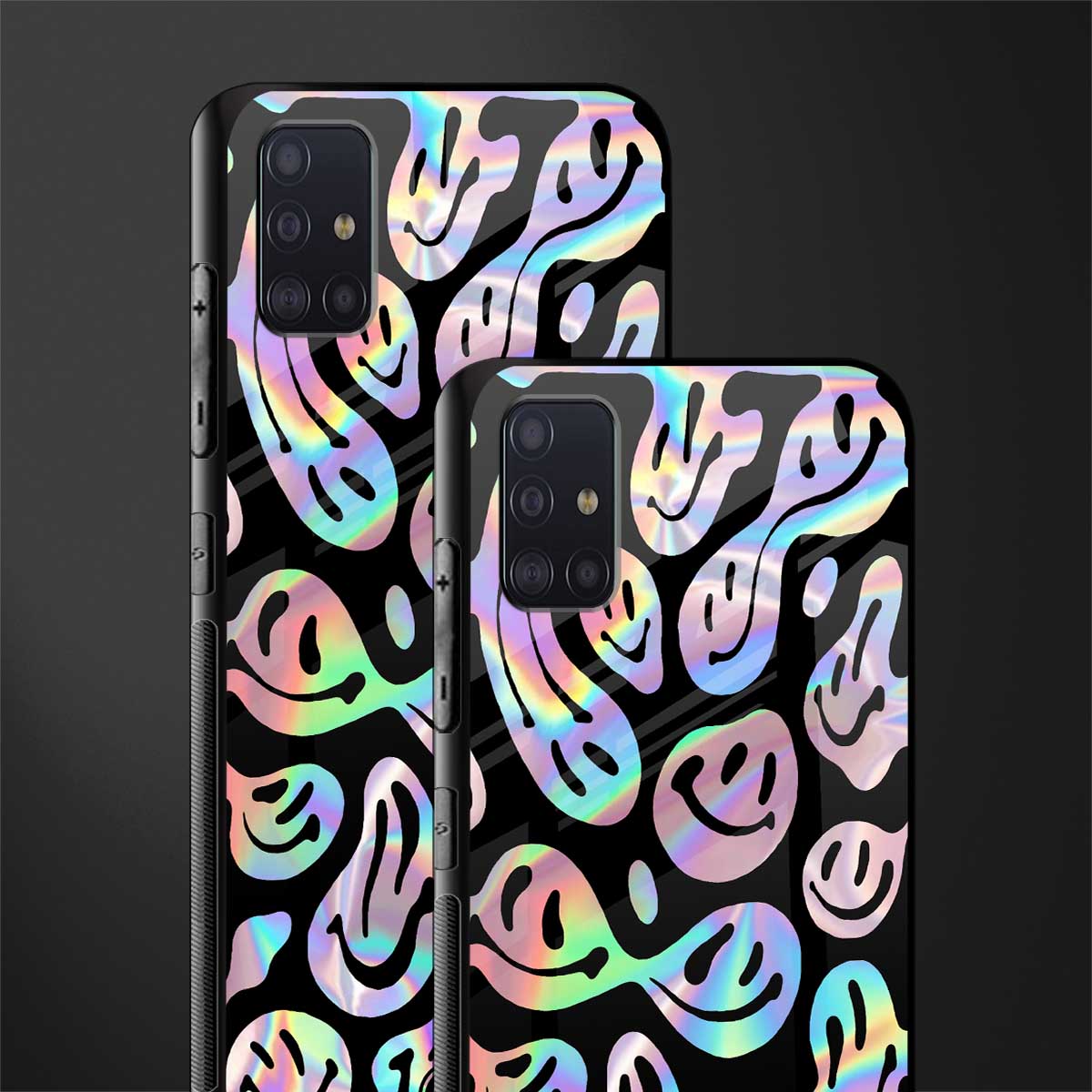 acid smiles chromatic edition glass case for samsung galaxy a71 image-2