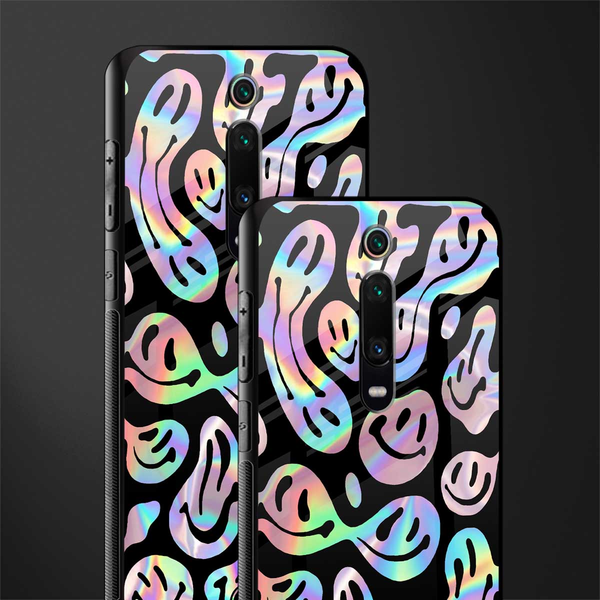 acid smiles chromatic edition glass case for redmi k20 image-2