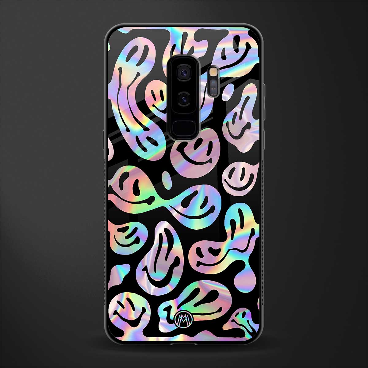 acid smiles chromatic edition glass case for samsung galaxy s9 plus image