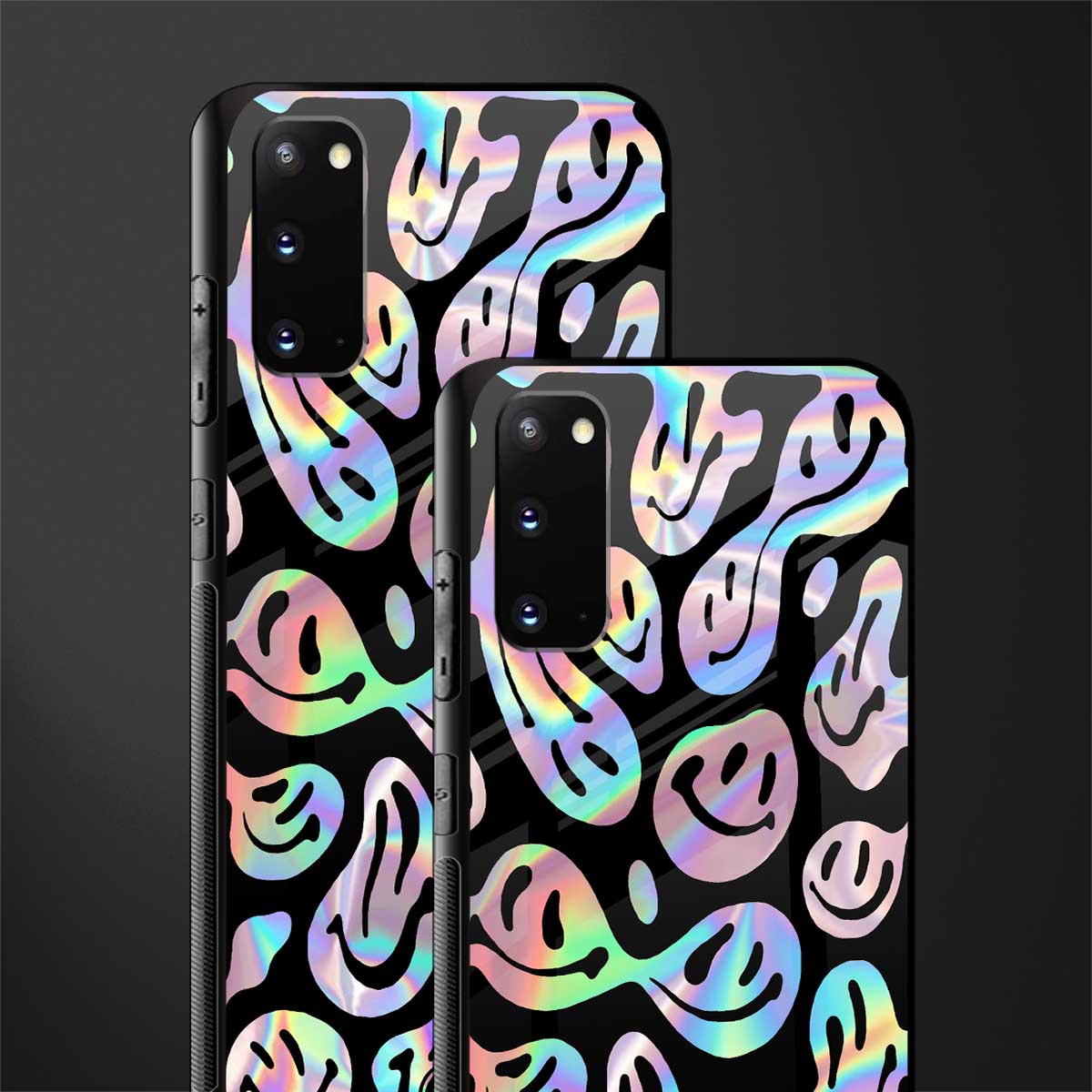 acid smiles chromatic edition glass case for samsung galaxy s20 image-2