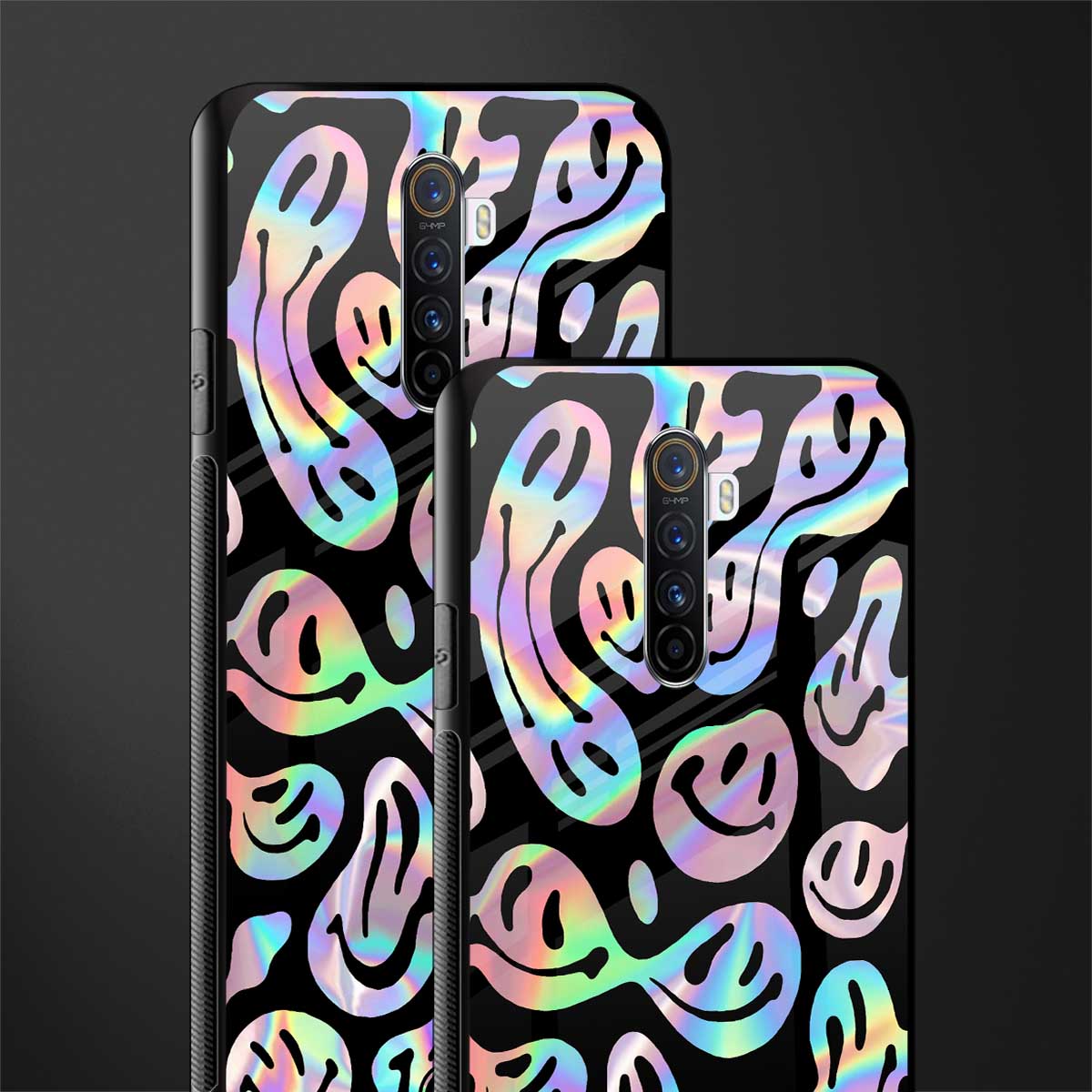 acid smiles chromatic edition glass case for realme x2 pro image-2
