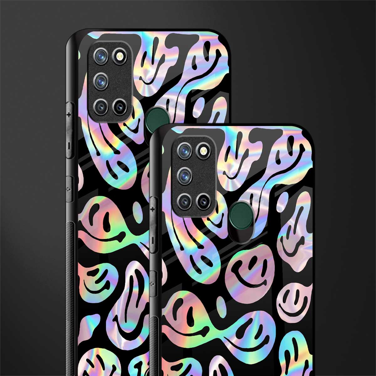 acid smiles chromatic edition glass case for realme 7i image-2