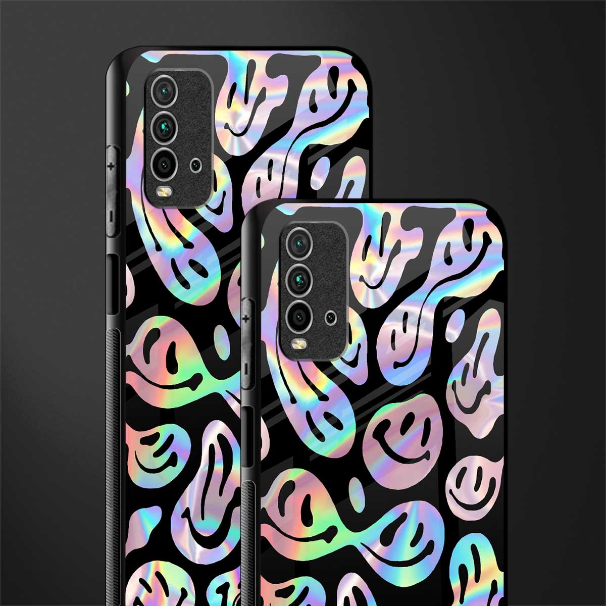 acid smiles chromatic edition glass case for redmi 9 power image-2