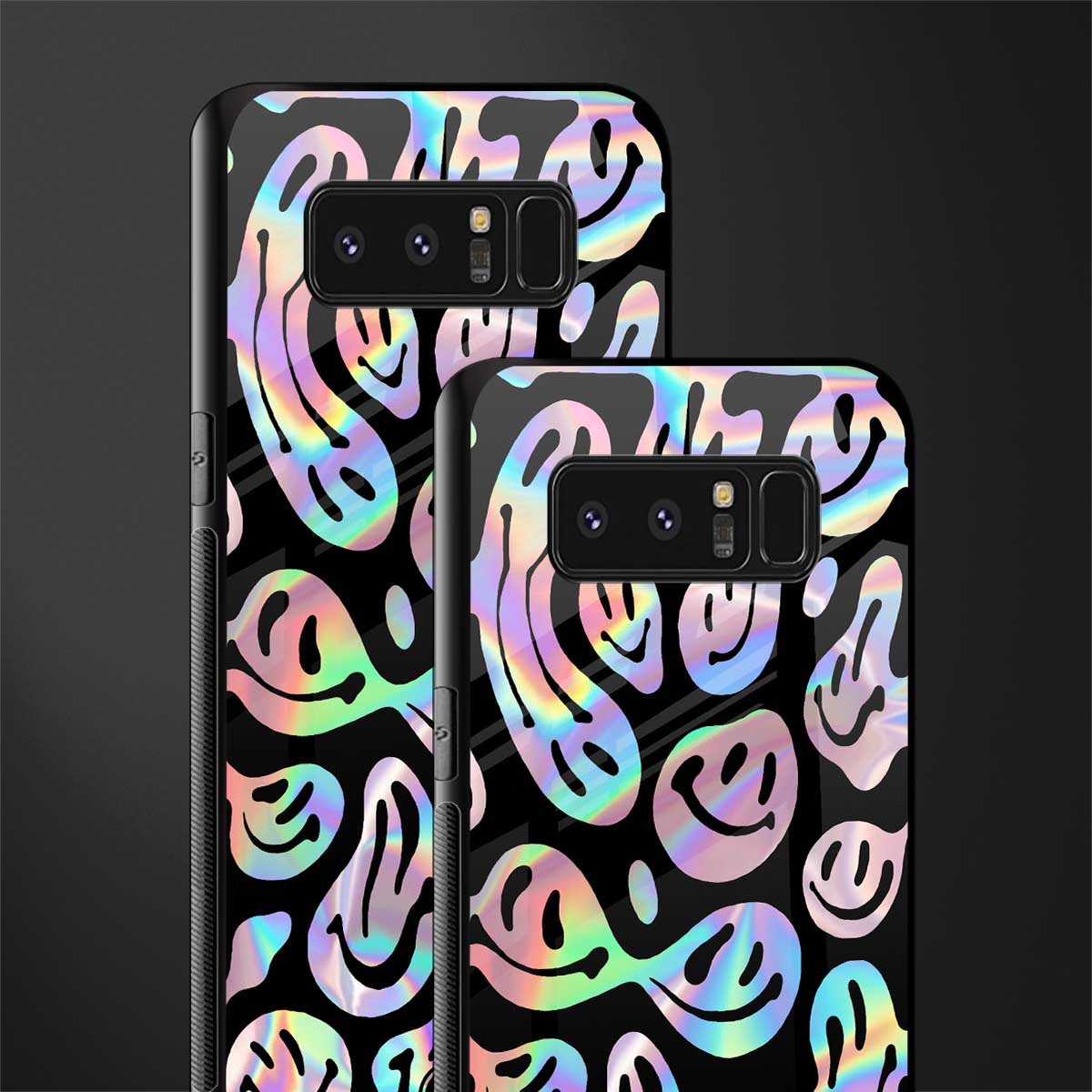 acid smiles chromatic edition glass case for samsung galaxy note 8 image-2