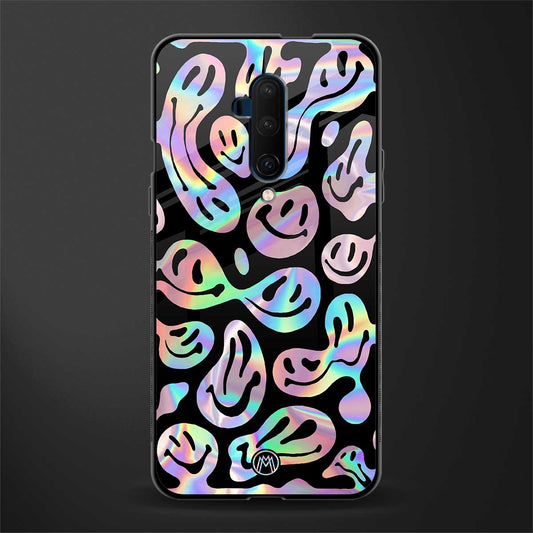 acid smiles chromatic edition glass case for oneplus 7t pro image