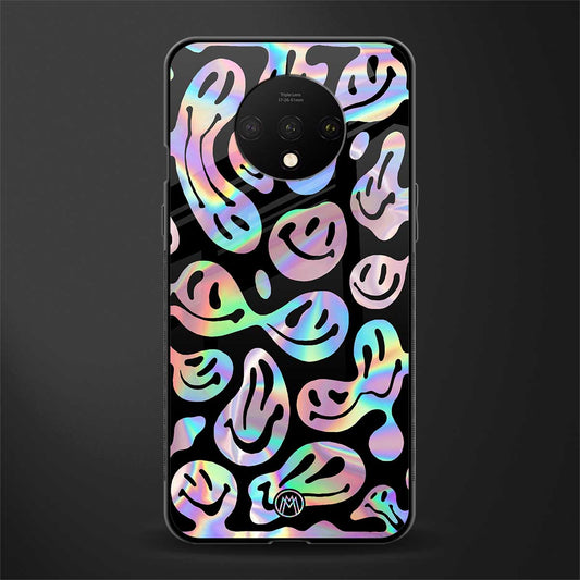 acid smiles chromatic edition glass case for oneplus 7t image