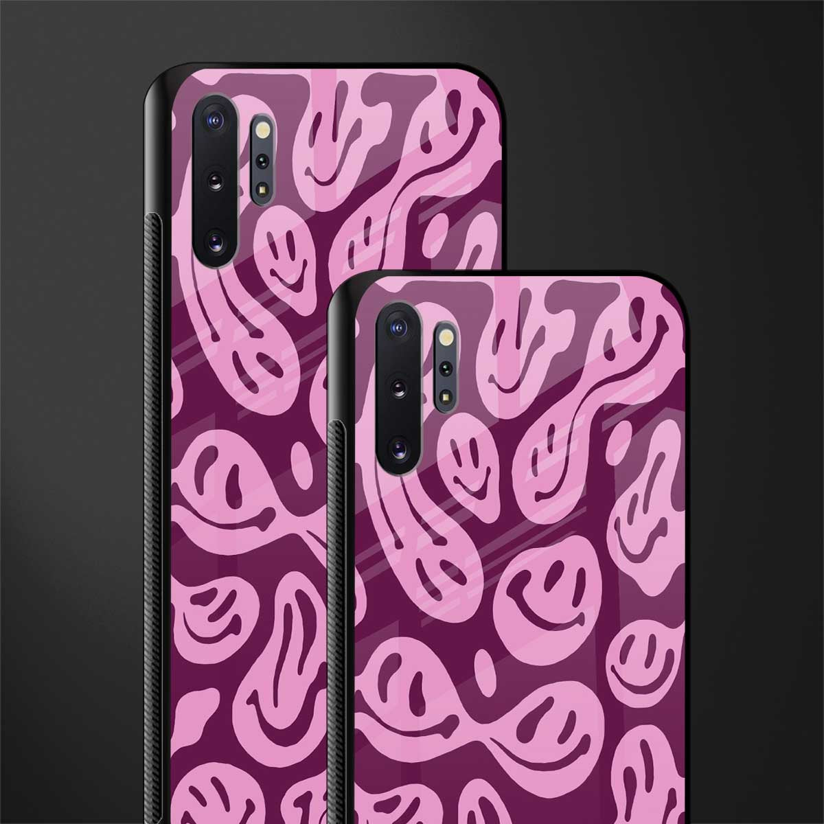 acid smiles grape edition glass case for samsung galaxy note 10 plus image-2