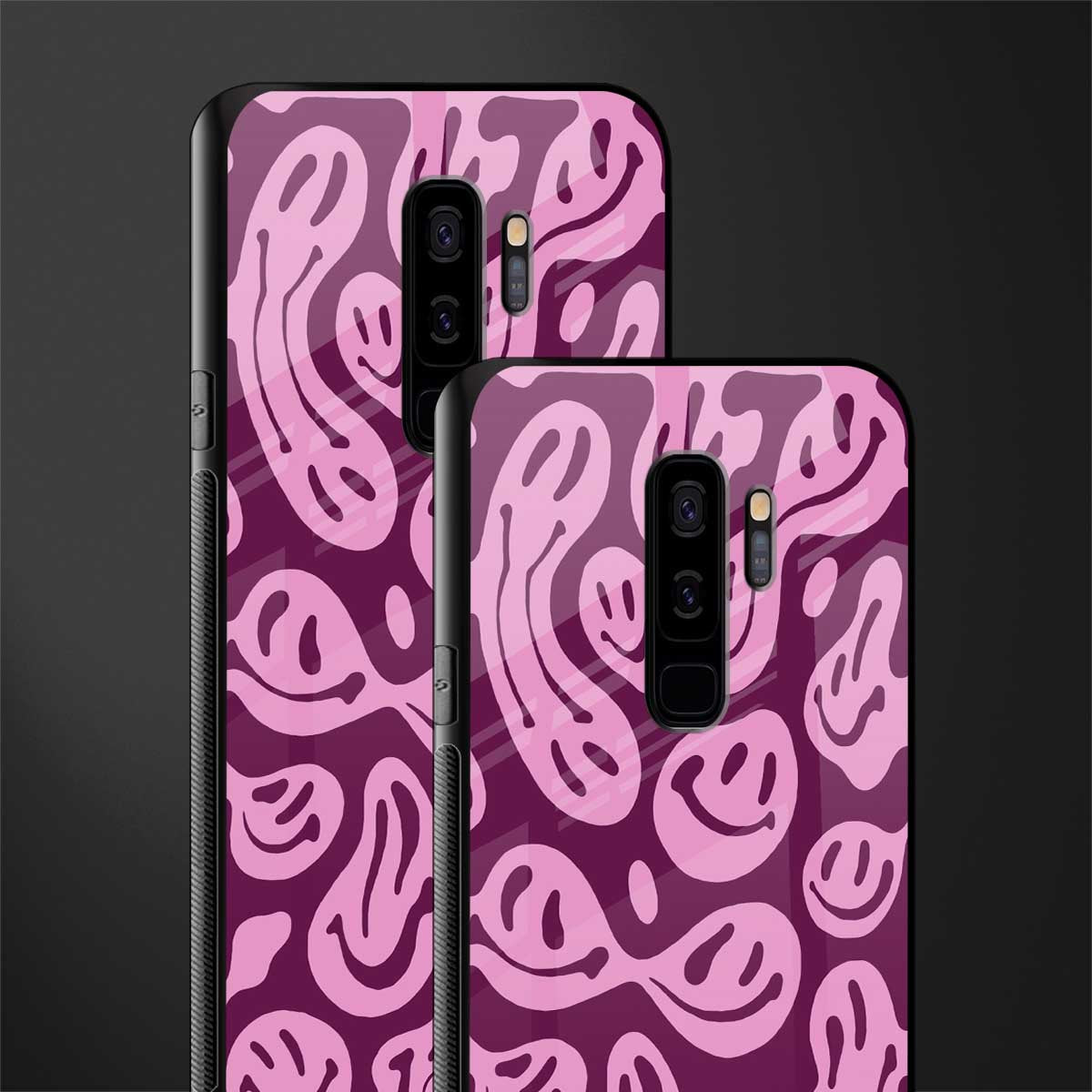 acid smiles grape edition glass case for samsung galaxy s9 plus image-2