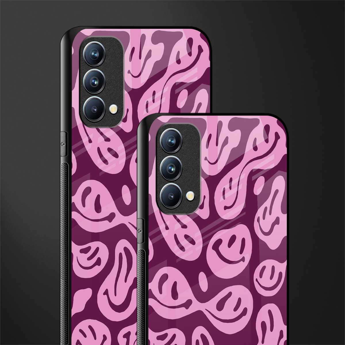 acid smiles grape edition glass case for oppo f19 image-2